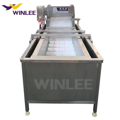 Water recycling turning waves seafood washing salmon cleaning machine